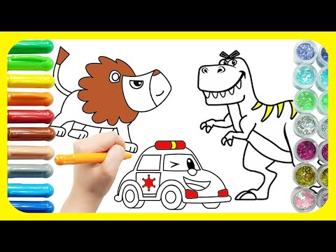어린이 그리기 모음집 | 그리기 연속재생 | 색칠놀이 | 아기그림 | 티디 그리기 놀이 | 티디키즈★지니키즈