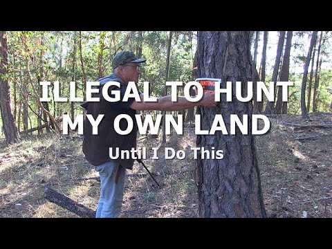 ILLEGAL TO HUNT MY OWN LAND - Until I Do This