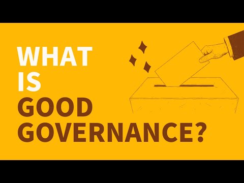 What is good governance? 👩‍👩‍👧‍👧