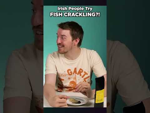 People Try Eating Fish Skin?! #shorts