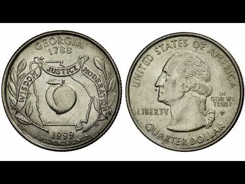 GEORGIA 1999 Quarter Dollar Coin VALUE + REVIEW Usa