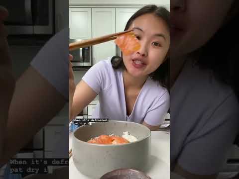 How to safely make ‘sushi grade’ salmon at home! #shorts