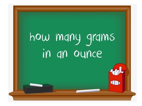 How many grams in an ounce