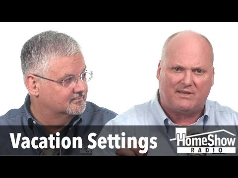 What's the right way to leave a water heater during vacation?