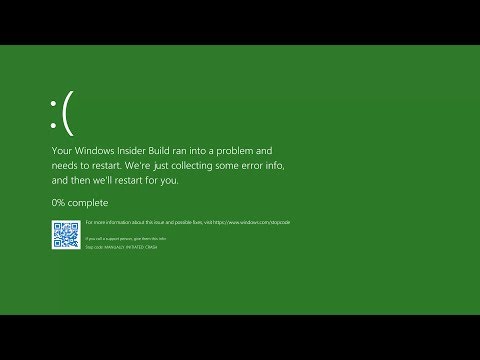 Windows 10 - The Green Screen of Death