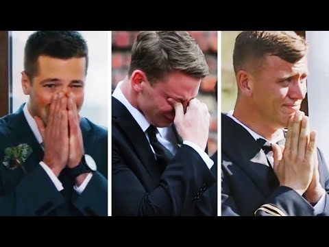Emotional Grooms Cry When They See Their Lovely Brides
