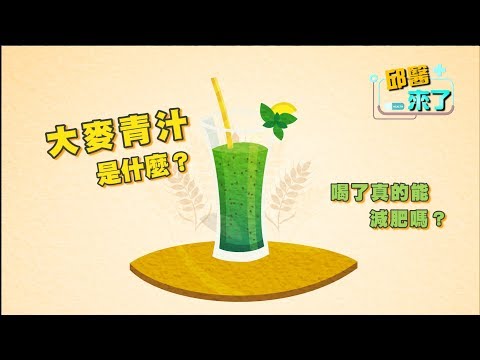【邱醫來了】大麥青汁是什麼？喝了真的能減肥嗎？