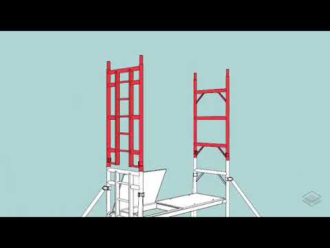 鋁架搭建方法  Steps of scaffold Assembling