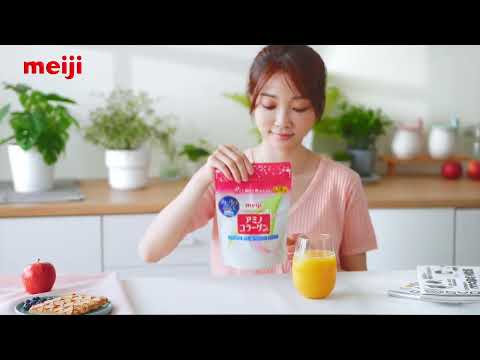 Meiji明治膠原蛋白粉-持續的美麗習慣！成就更美麗的⾃⼰。