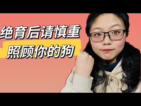 绝育后恢复期，请慎重照顾你的狗！！非常重要