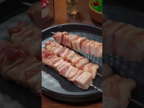 你知道烧烤店的烤肉串为什么这么好吃吗？教您在家做，味道不输路边摊卖的#烤肉串#烧烤